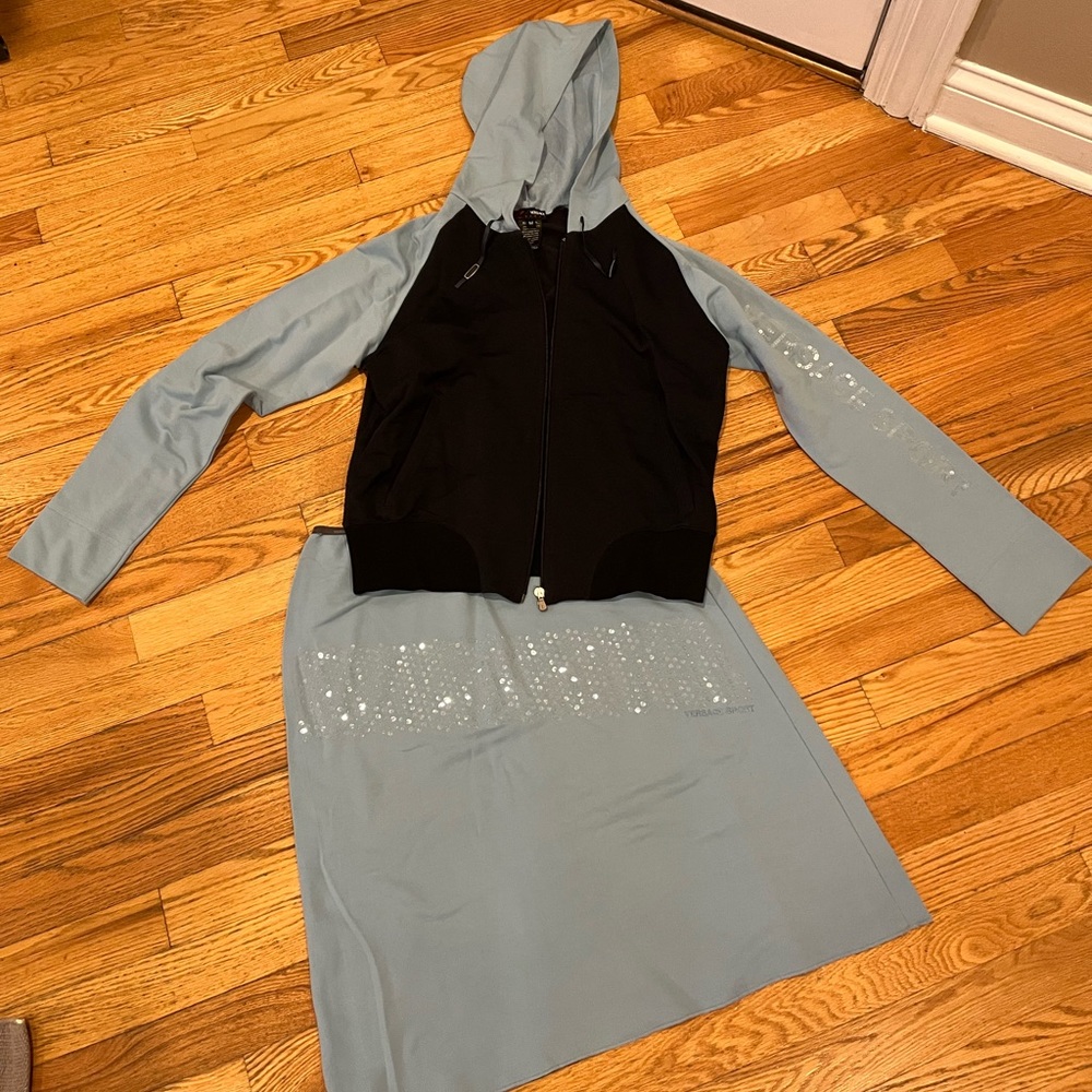 Versace Sport Hoodie & Skirt Set - Size Medium